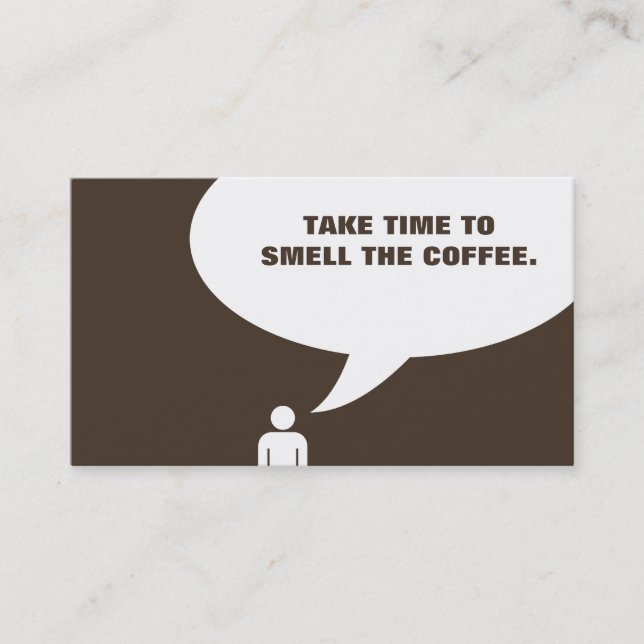 coffee quotes punch card (Front)