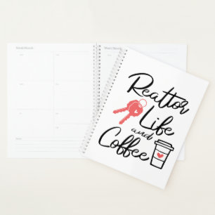 Coffee Real Estate Agent Broker Quote Realtor Planner