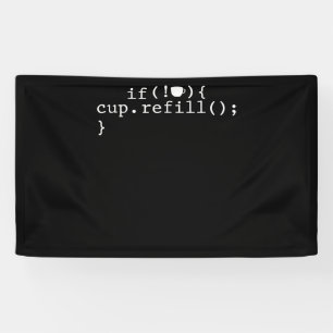 Coffee Refill Smart Coding Software Engineer Banner