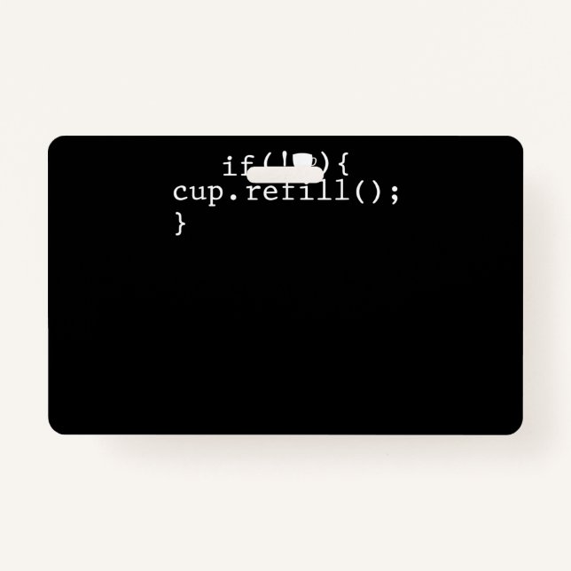 Coffee Refill Smart Coding Software Engineer ID Badge (Front)