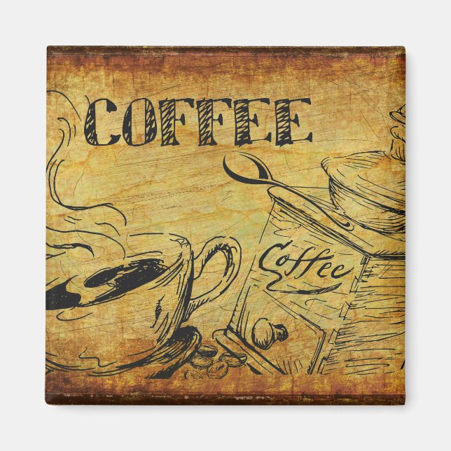 Coffee Refrigerator Magnet (Front)