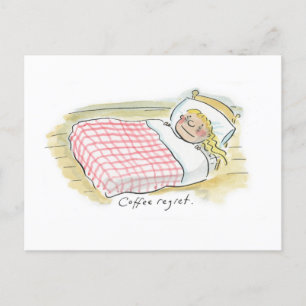 Coffee regret postcard