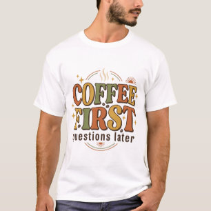 Coffee Retro 70s Typography T-Shirt