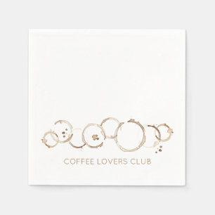 Coffee Rings COFFEE LOVERS CLUB Artisan Fun Napkin