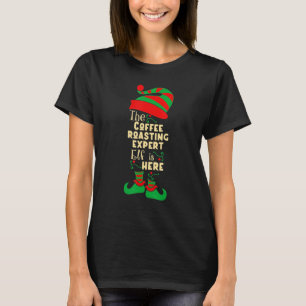 Coffee Roasting Expert Elf Christmas Matching Fami T-Shirt