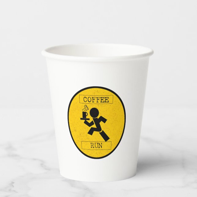 Coffee Run Paper Cups (Front)