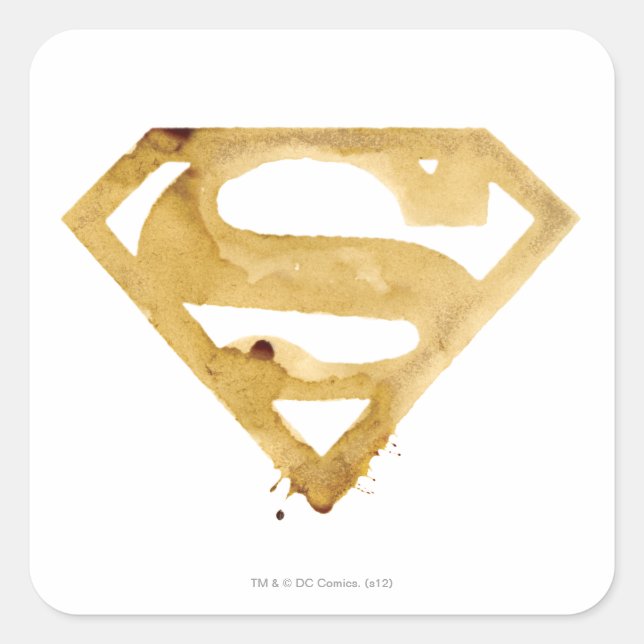 Coffee S Symbol Square Sticker (Front)