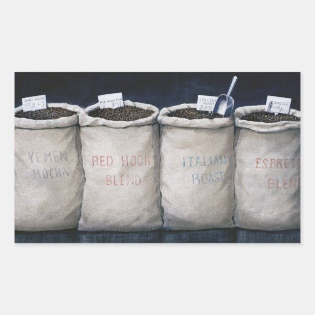 Coffee Sacks 1990 Rectangular Sticker (Front)