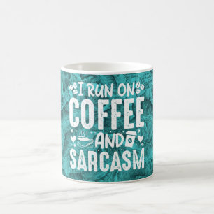 Coffee Sarcasm Topographic Map Blue  Mug