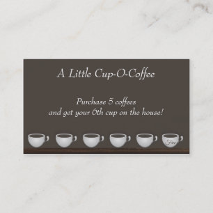 Coffee Savings Loyalty Card