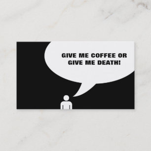 coffee sayings punch card