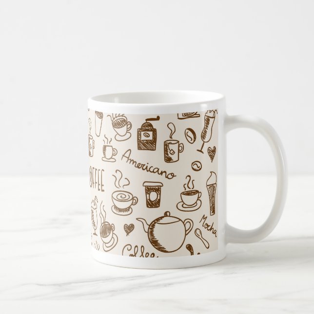 Coffee Scribble Mug (Right)