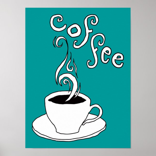 coffee scribbles poster (Front)