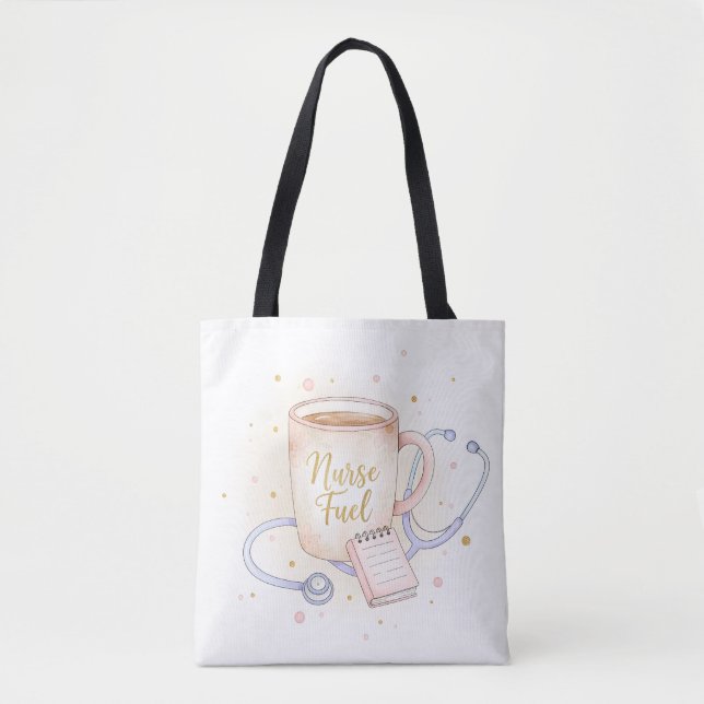 Coffee, Scrubs & Kindness Tote Bag (Front)