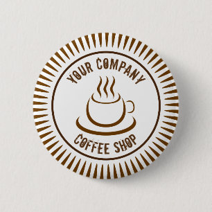 Coffee Shop 6 Cm Round Badge