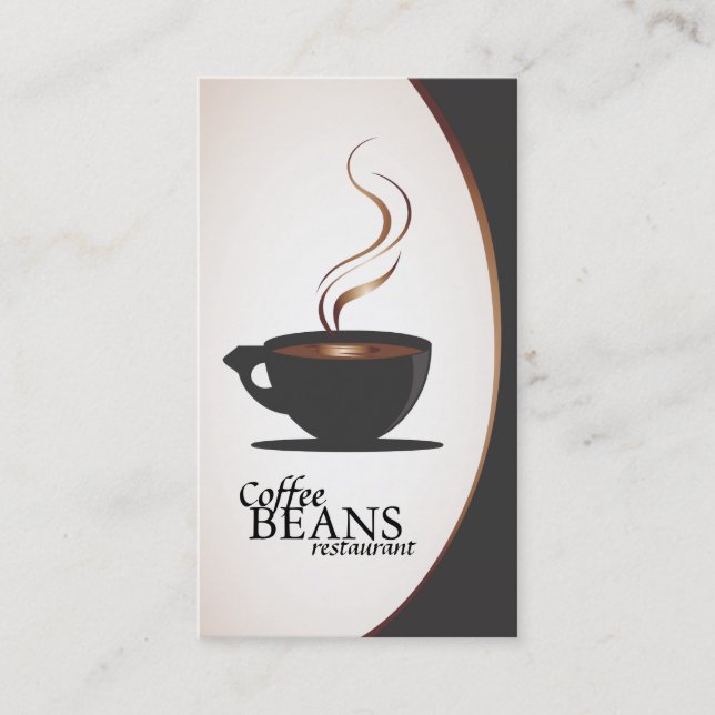 Coffee Shop & Bakery Business Cards (Front)