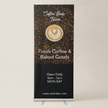 Coffee Shop Banner Sign | Cafe Grand Opening Banne