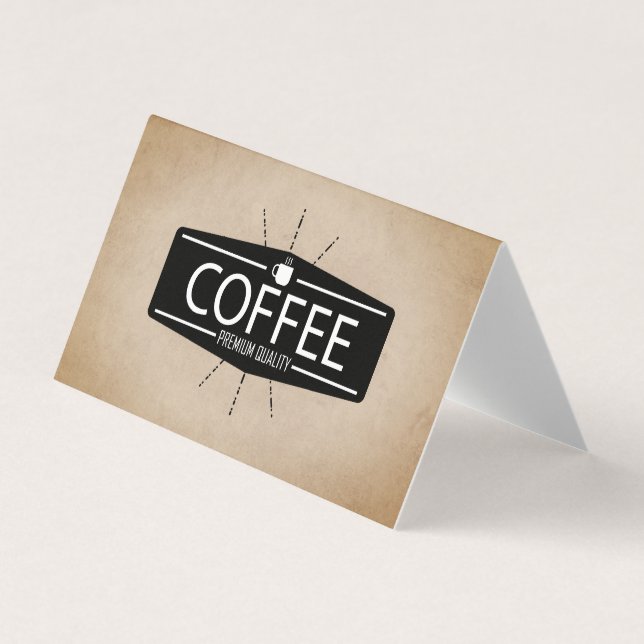 Coffee Shop | Barista Business Card (Front)
