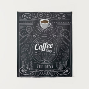Coffee Shop  Blanket Tapestry