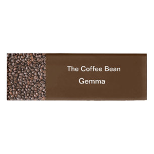 Coffee Shop Budget Employee Name Tags