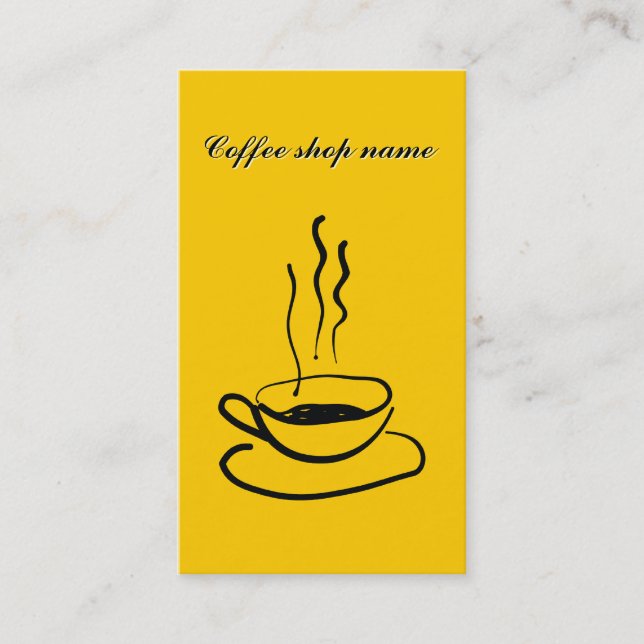 Coffee shop Business Card (Front)