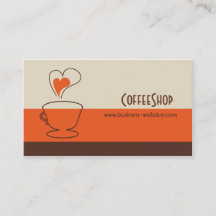 Coffee Shop Business Card