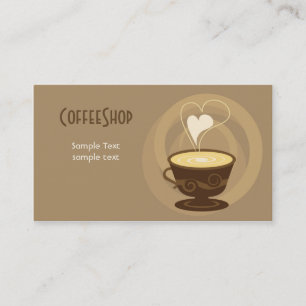 Coffee Shop Business Card
