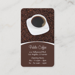 Coffee Shop Business Card