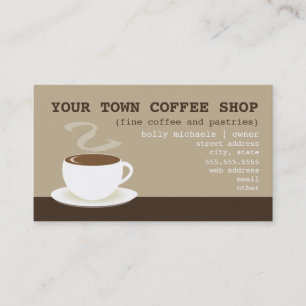 Coffee Shop Business Card - Cup of Coffee