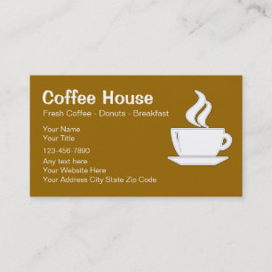Coffee Shop Business Cards