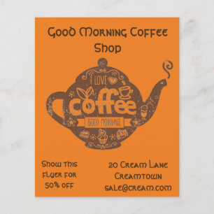 Coffee Shop cafe advertisement Flyer