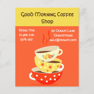 Coffee Shop cafe advertisement Flyer