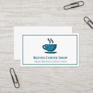 Coffee Shop Cafe Business Card