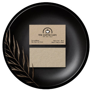 Coffee Shop Cafe Business Card