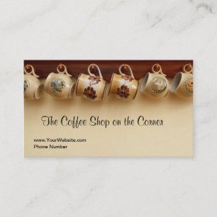Coffee Shop Cafe English Tea Room Business Cards