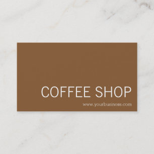Coffee Shop - coffee stain Business Card