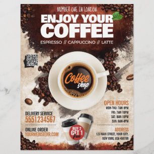 Coffee Shop / Coffeehouse (Template) Flyer
