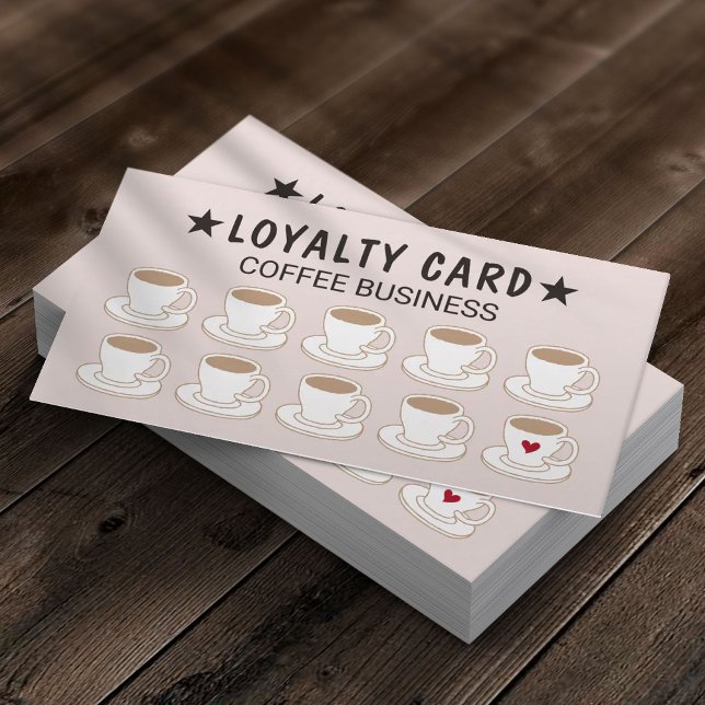 Coffee Shop Cute Coffee Cups Pink Loyalty (Creator Uploaded)
