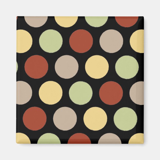 Coffee Shop Dots Magnet (Front)