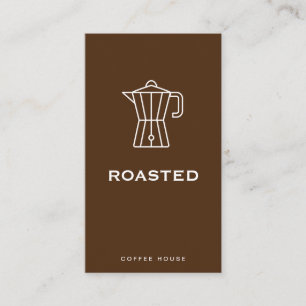 Coffee Shop   French Press   Barista Business Card