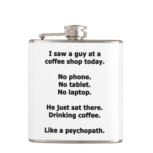 Coffee Shop Hip Flask (Front)