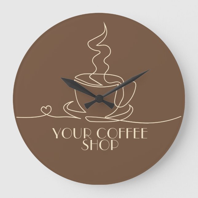 Coffee shop large clock (Front)