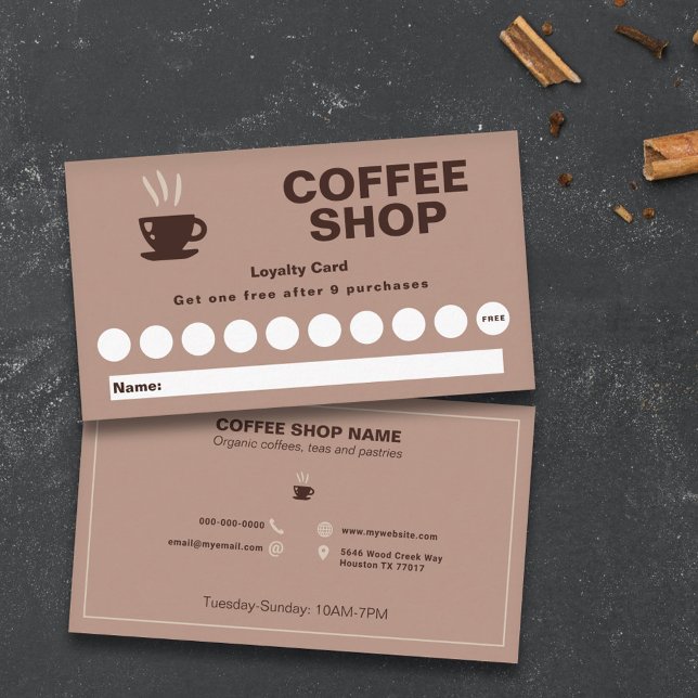 Coffee Shop Loyalty Card (Coffee Shop Loyalty Card)