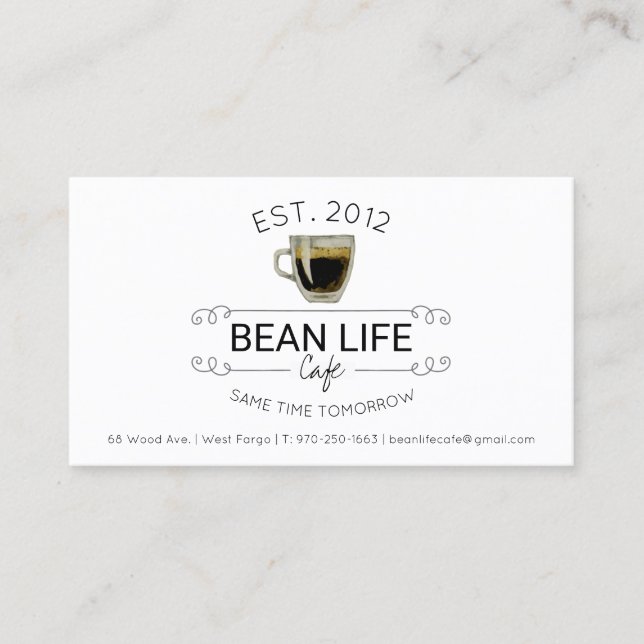 Coffee Shop Loyalty Card (Front)