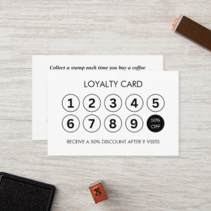 Coffee Shop Loyalty Card