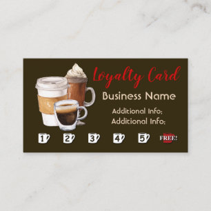 Coffee Shop Loyalty Card 3