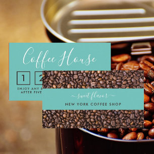 Coffee Shop Loyalty Card - Coffee Bean Strip
