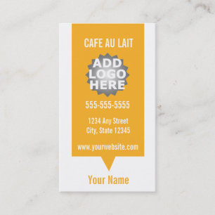 Coffee Shop Loyalty Punch Card Business Card