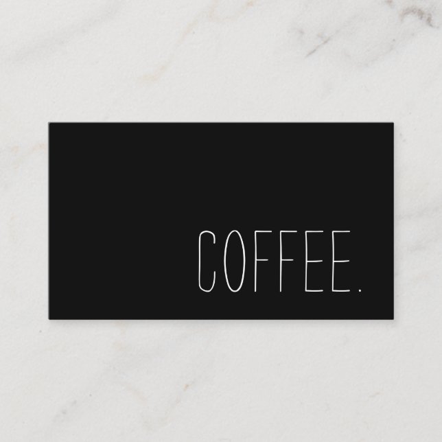 Coffee Shop Loyalty Simple Punch (Front)