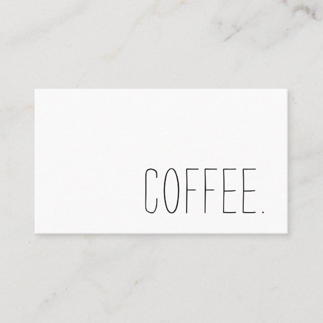 Coffee Shop Loyalty Simple Punch (Front)